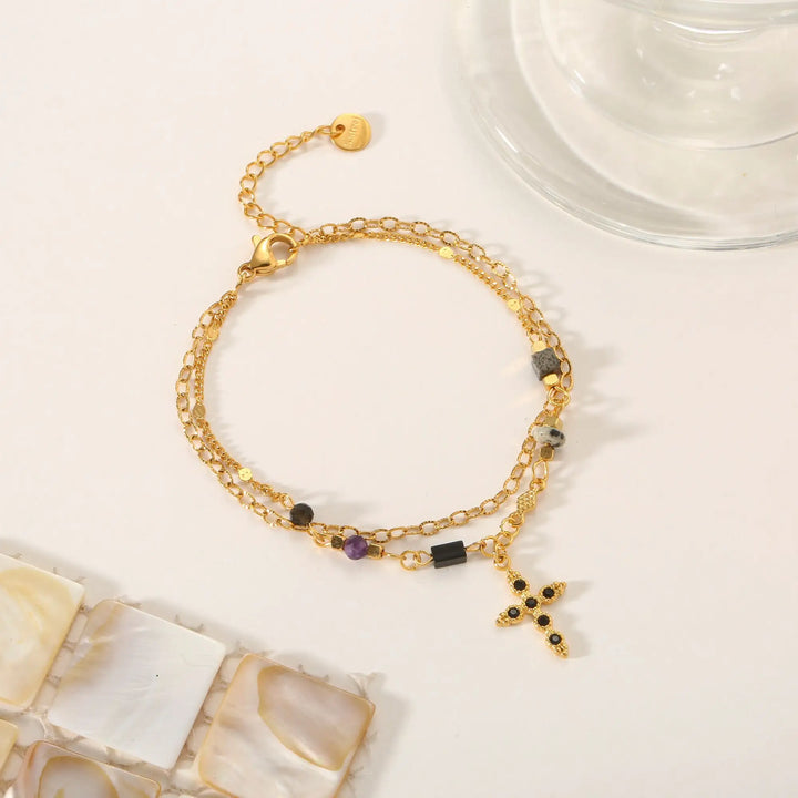 Noir Cross Luxe Bracelet