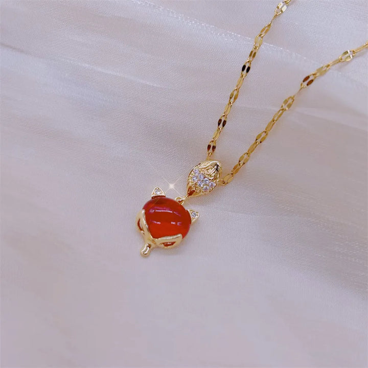 Kitty Charm Necklace