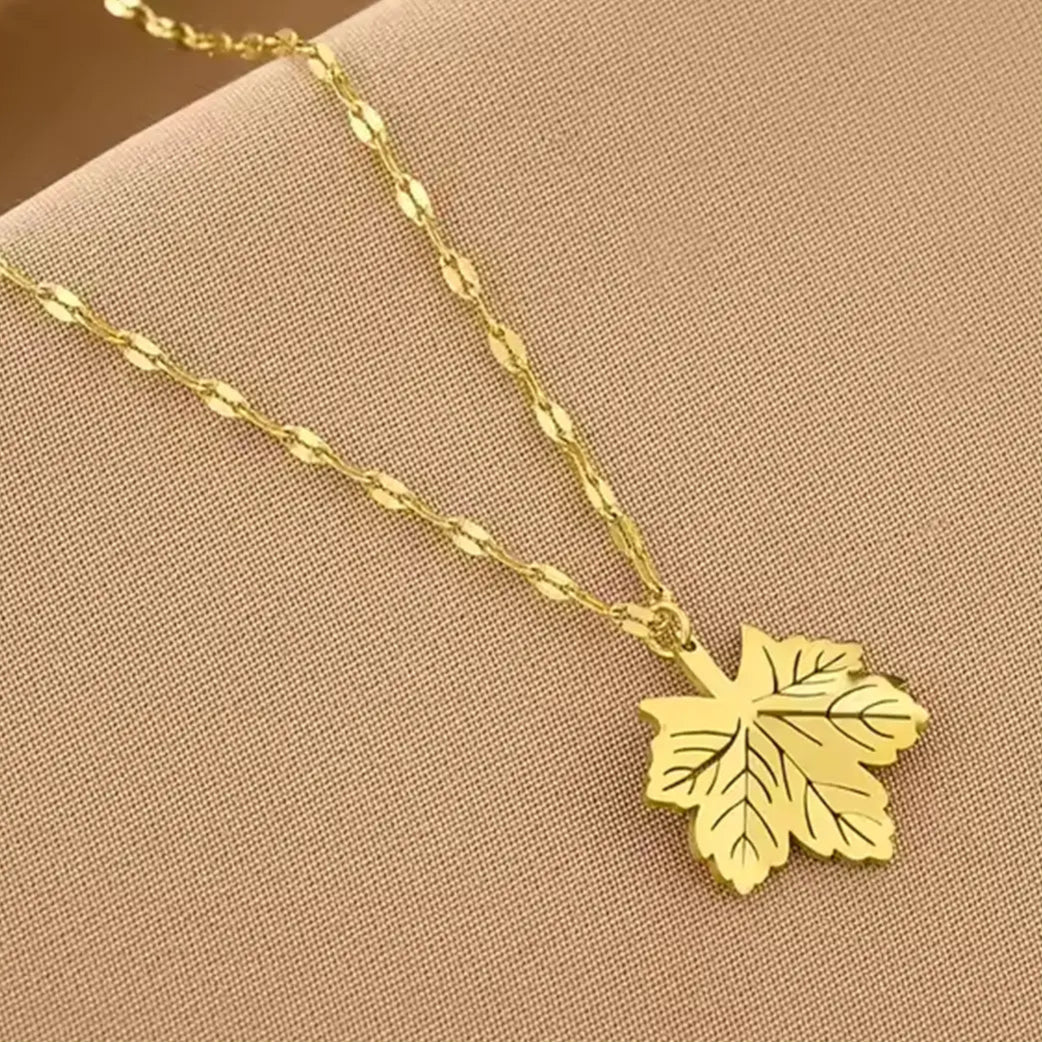 Golden Leaf Necklace