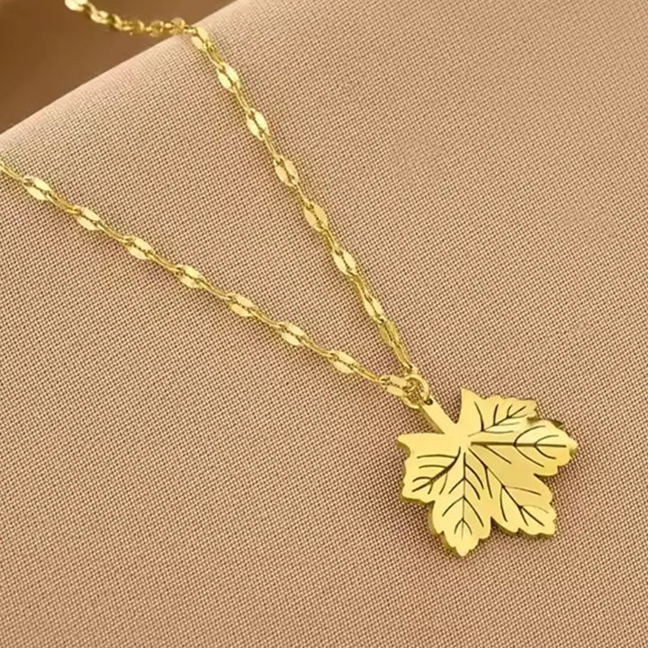 Golden Leaf Necklace