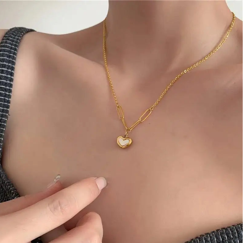 Paperclip Heart Pendant