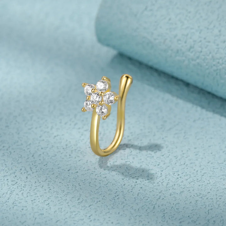 Florette Non Piercing Nose Pin