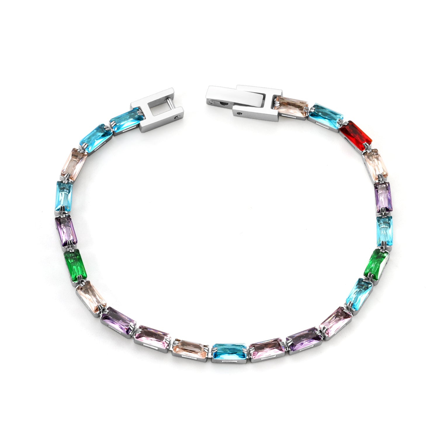 Rainbow Tennis Bracelet