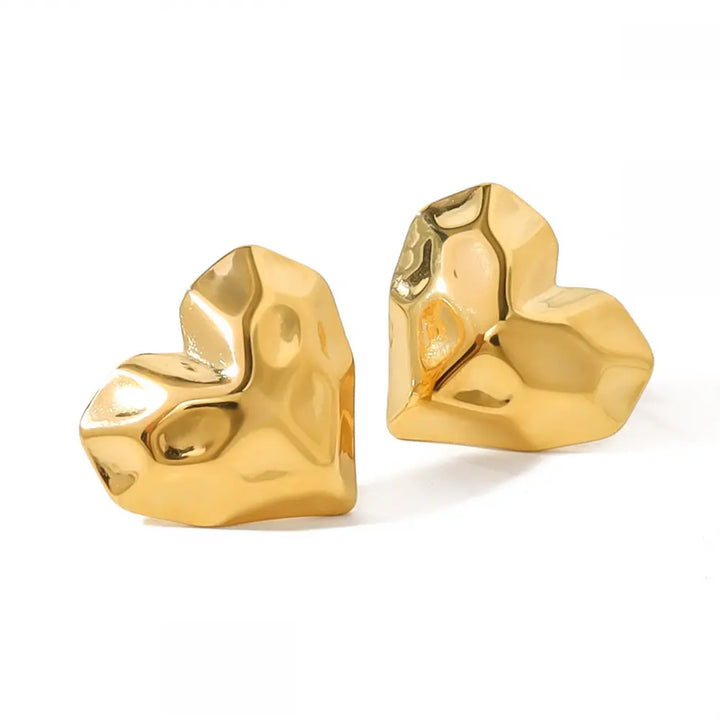 Melted Heart Studs