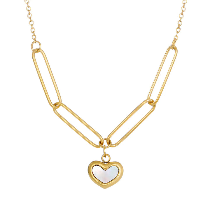 Paperclip Heart Pendant