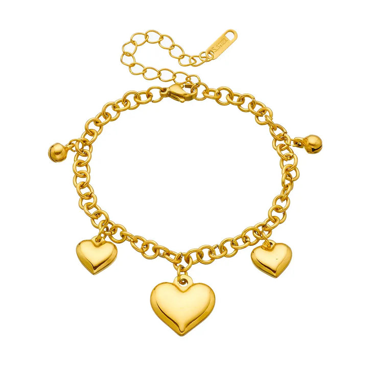 Classic Heart Charms Bracelet