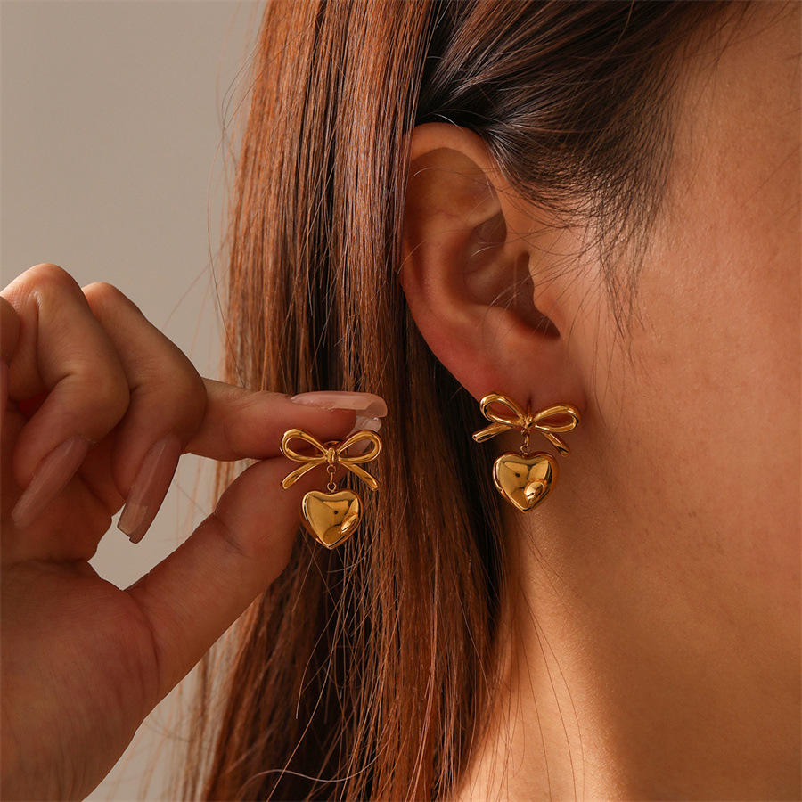 Heartbow Earrings
