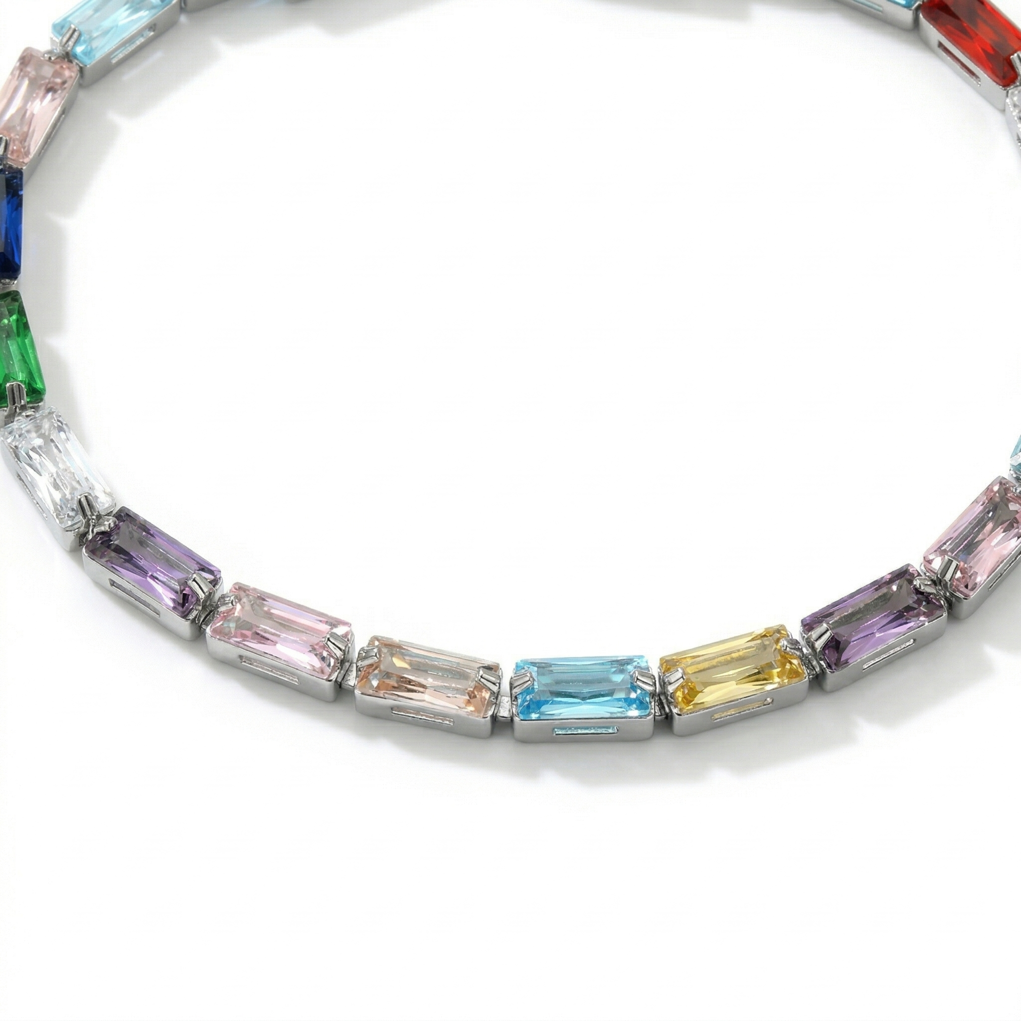 Rainbow Tennis Bracelet