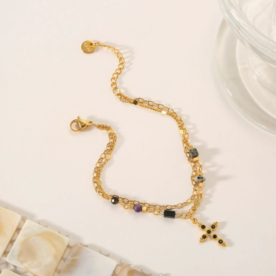 Noir Cross Luxe Bracelet