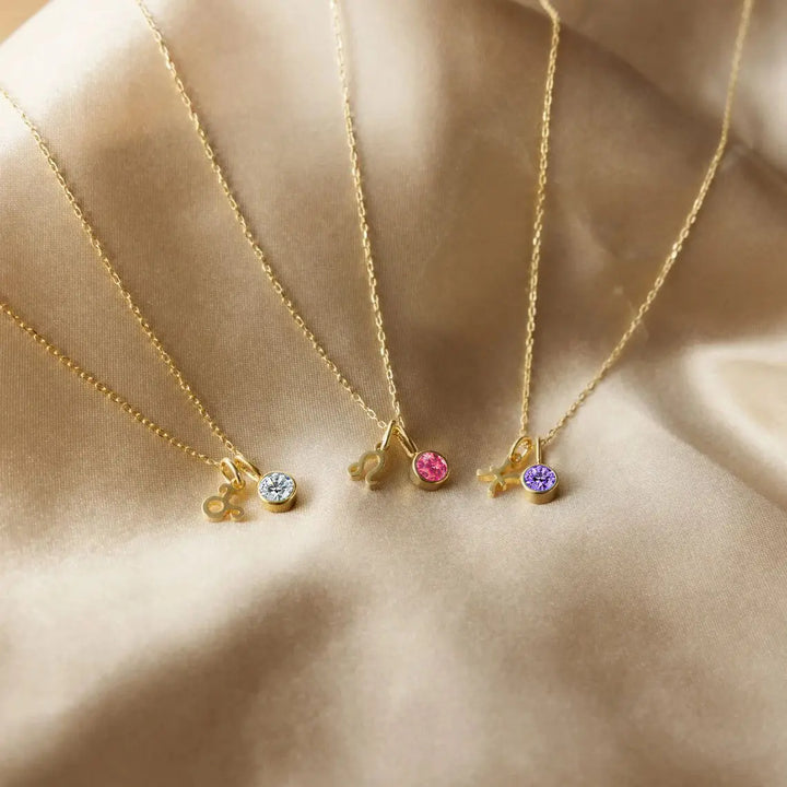 Birthstone Zodiac Pendant