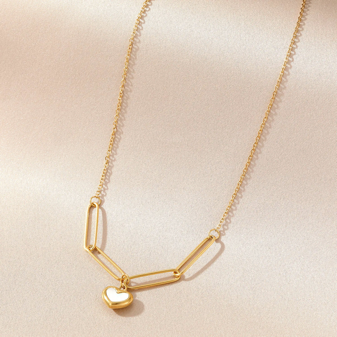 Paperclip Heart Pendant