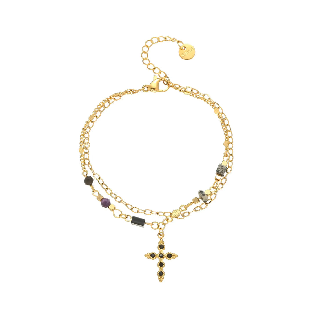 Noir Cross Luxe Bracelet