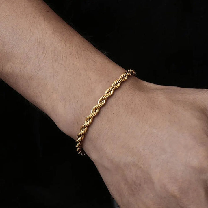 Twisted Rope Chain Bracelet