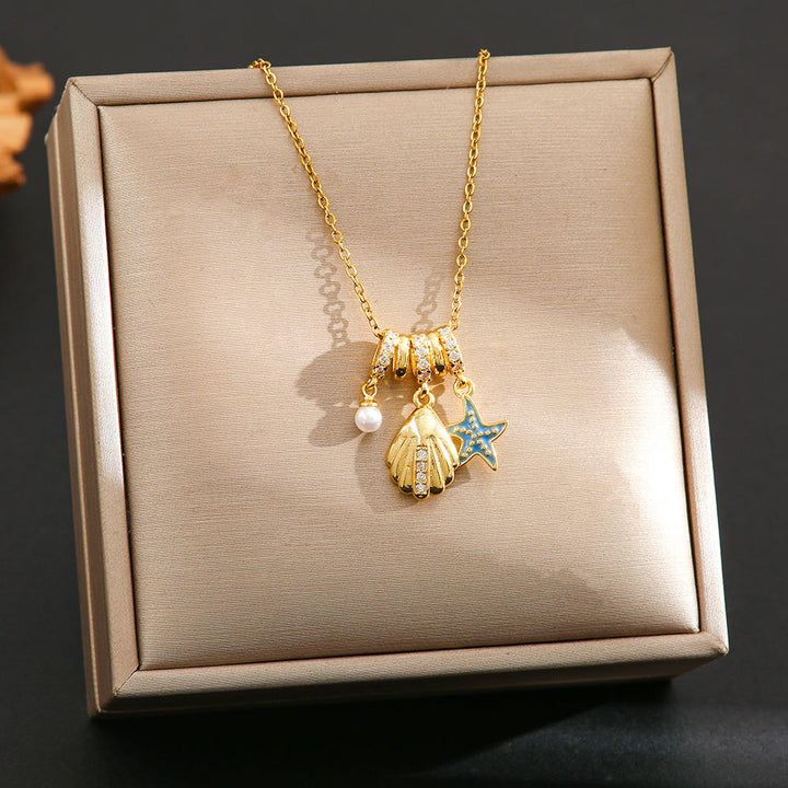 Seashell Star Necklace