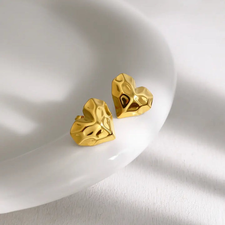 Melted Heart Studs