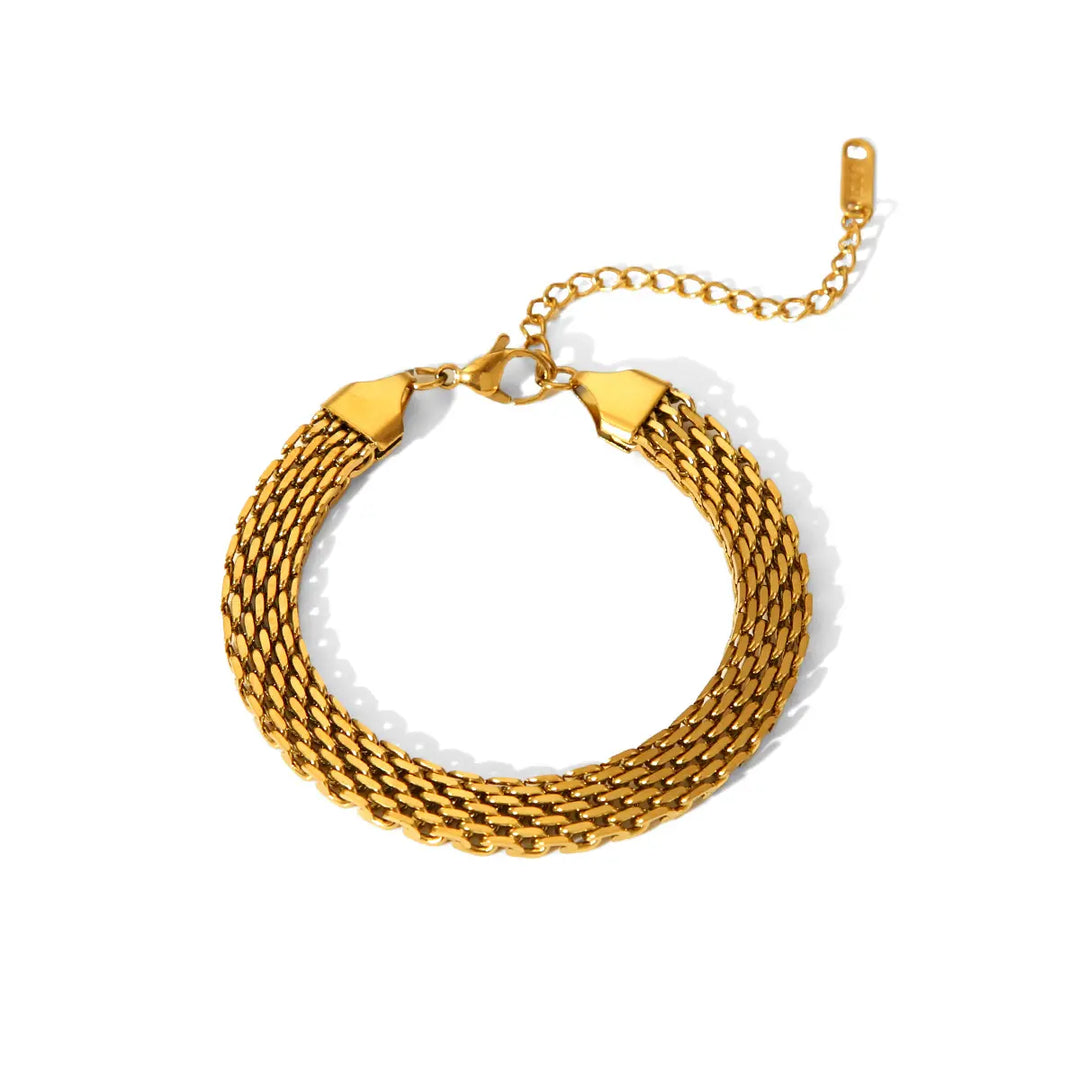 Golden Mesh Bracelet