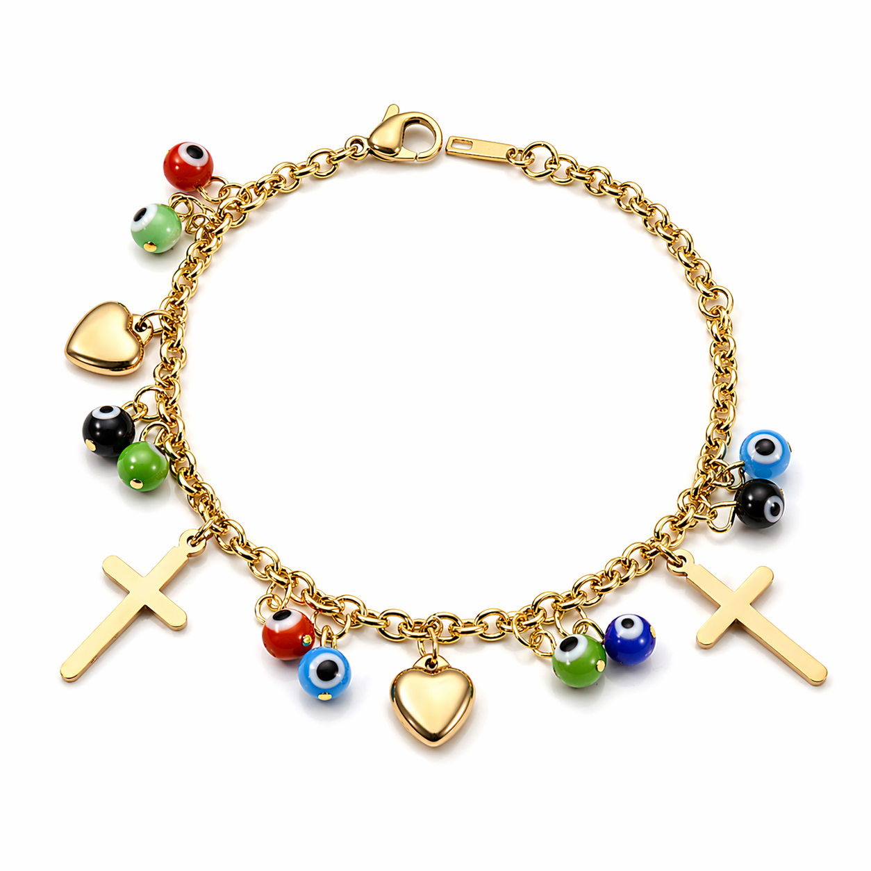 Elara Evil Eye Charm Bracelet