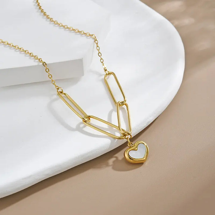 Paperclip Heart Pendant
