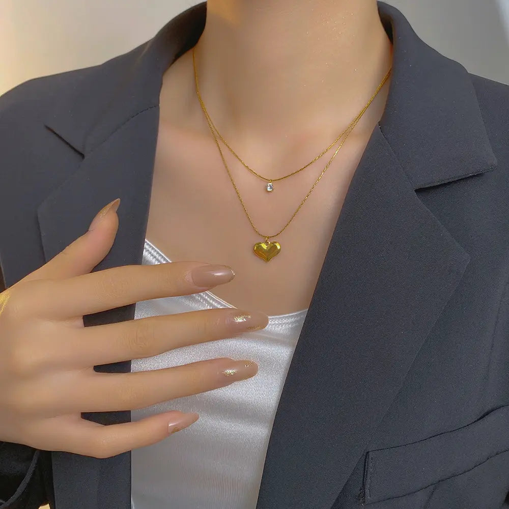Crystal Heartline Pendant