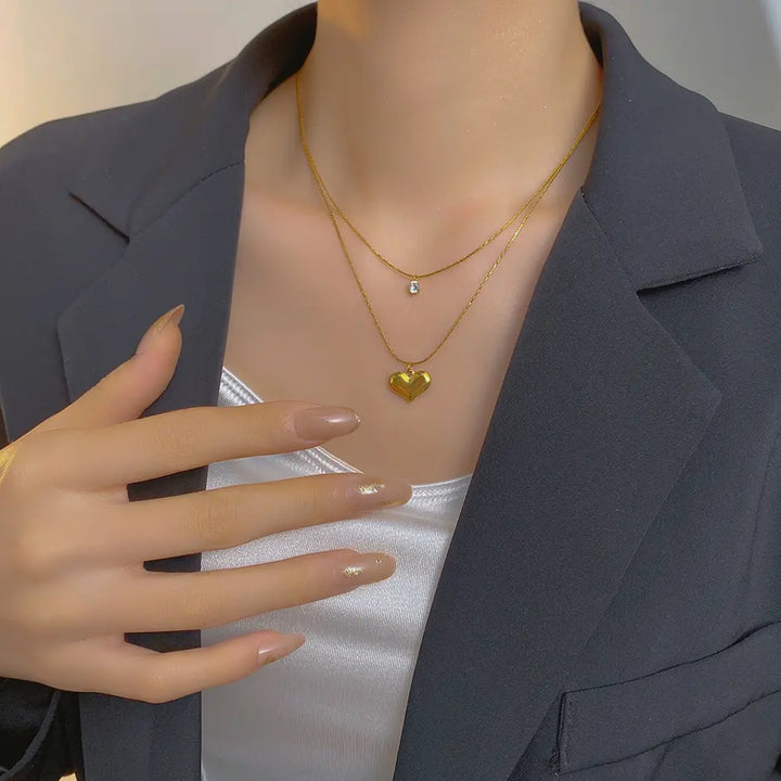 Crystal Heartline Pendant