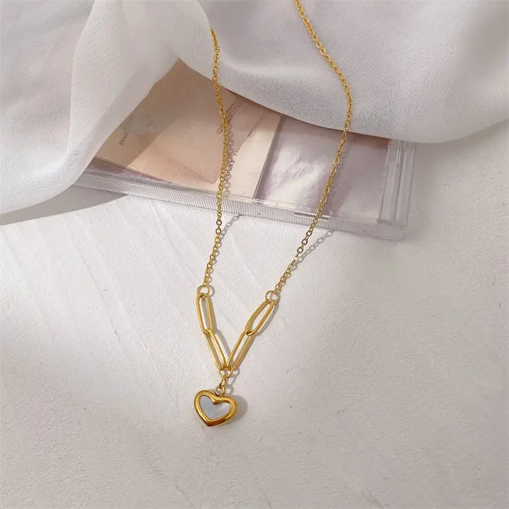 Paperclip Heart Pendant