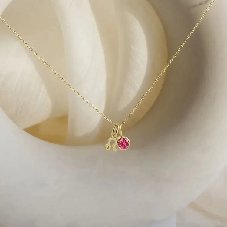 Birthstone Zodiac Pendant