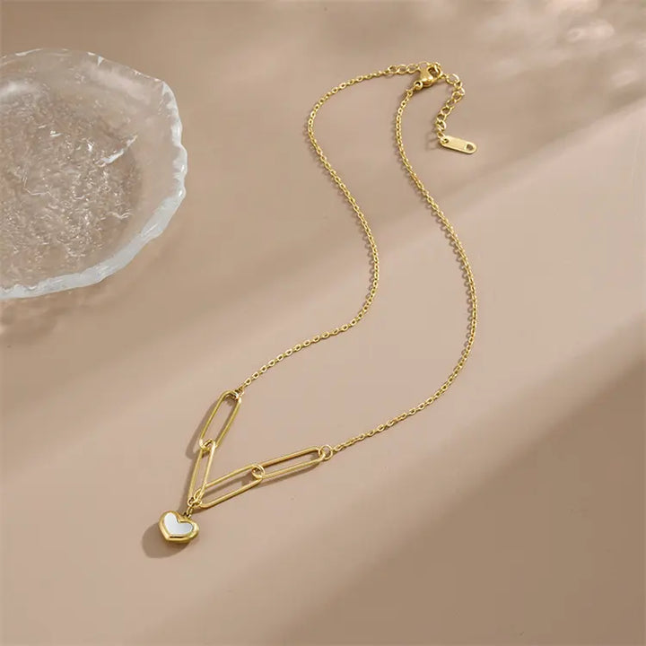 Paperclip Heart Pendant