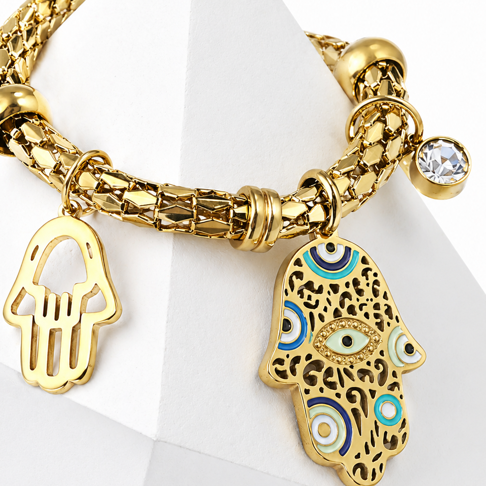 Hamsa Shield Bracelet