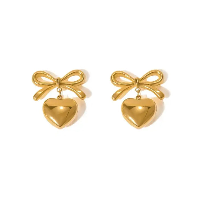 Heartbow Earrings