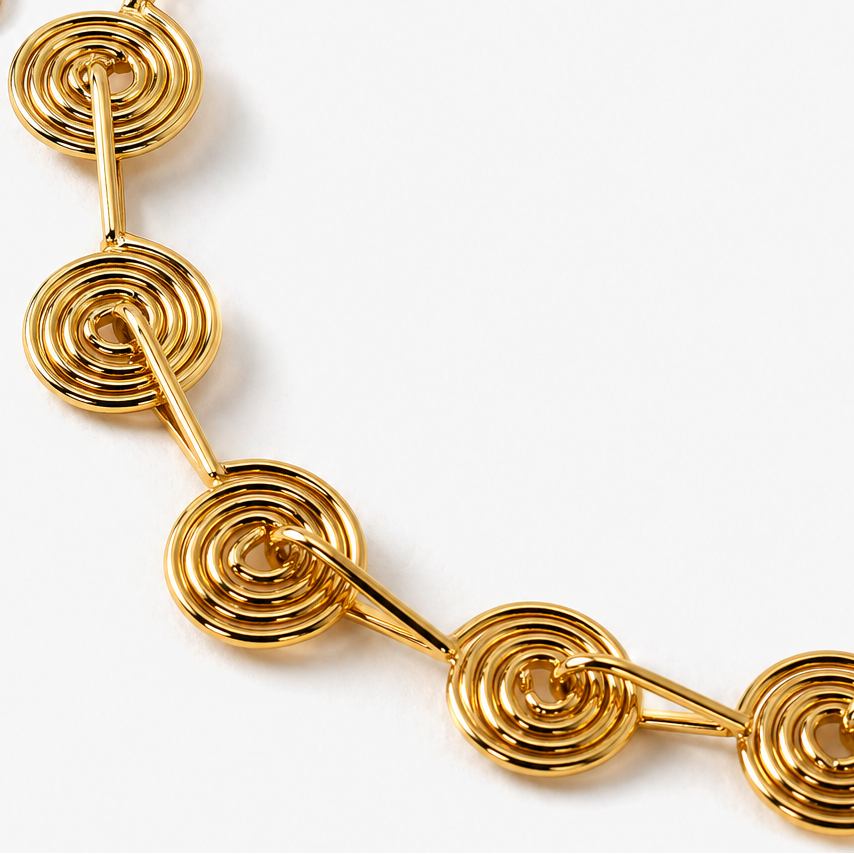 Vintage Spiral Charm Bracelet