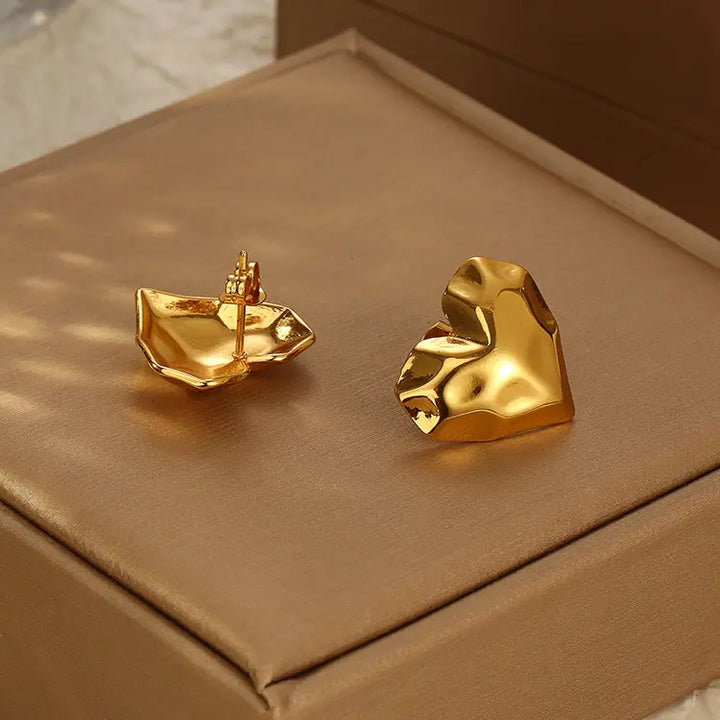 Melted Heart Studs