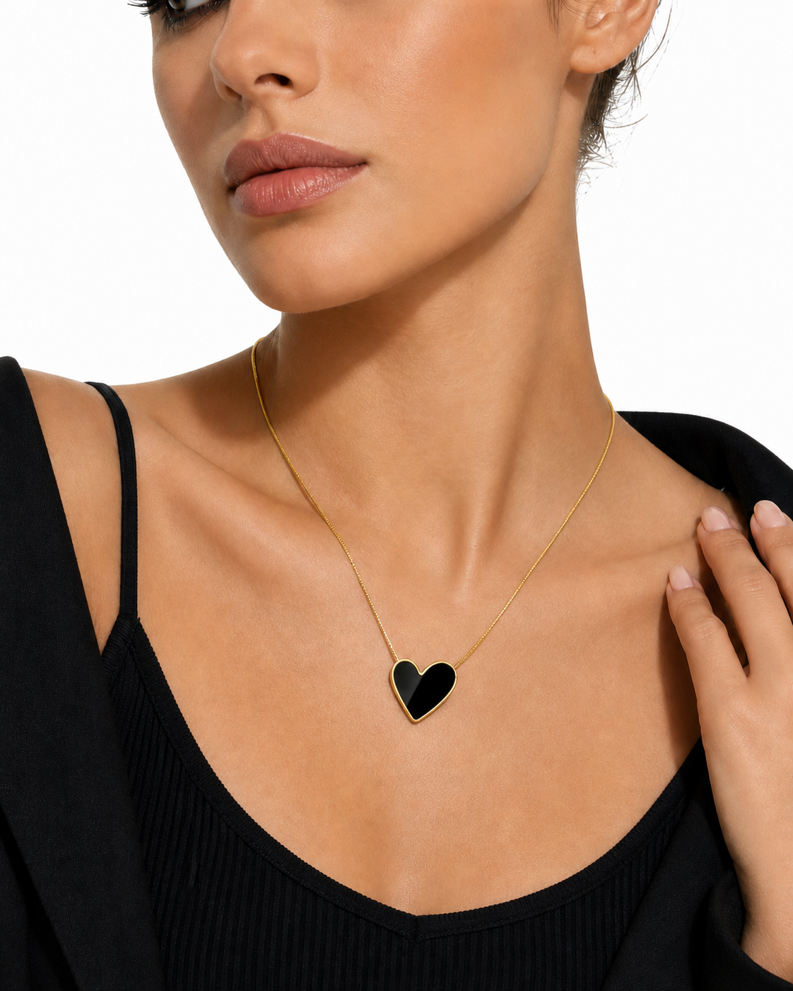 Asymmetric Black Pendant