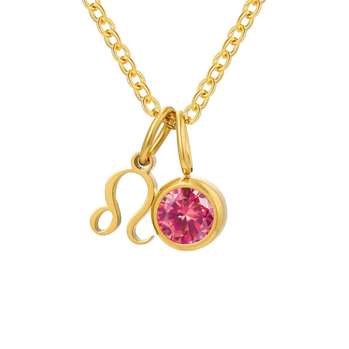 Birthstone Zodiac Pendant