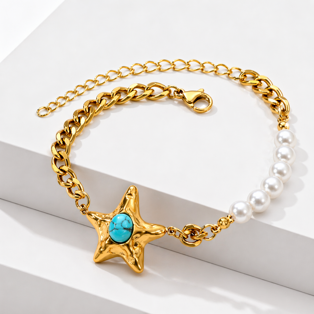 Turquoise Starfish Bracelet