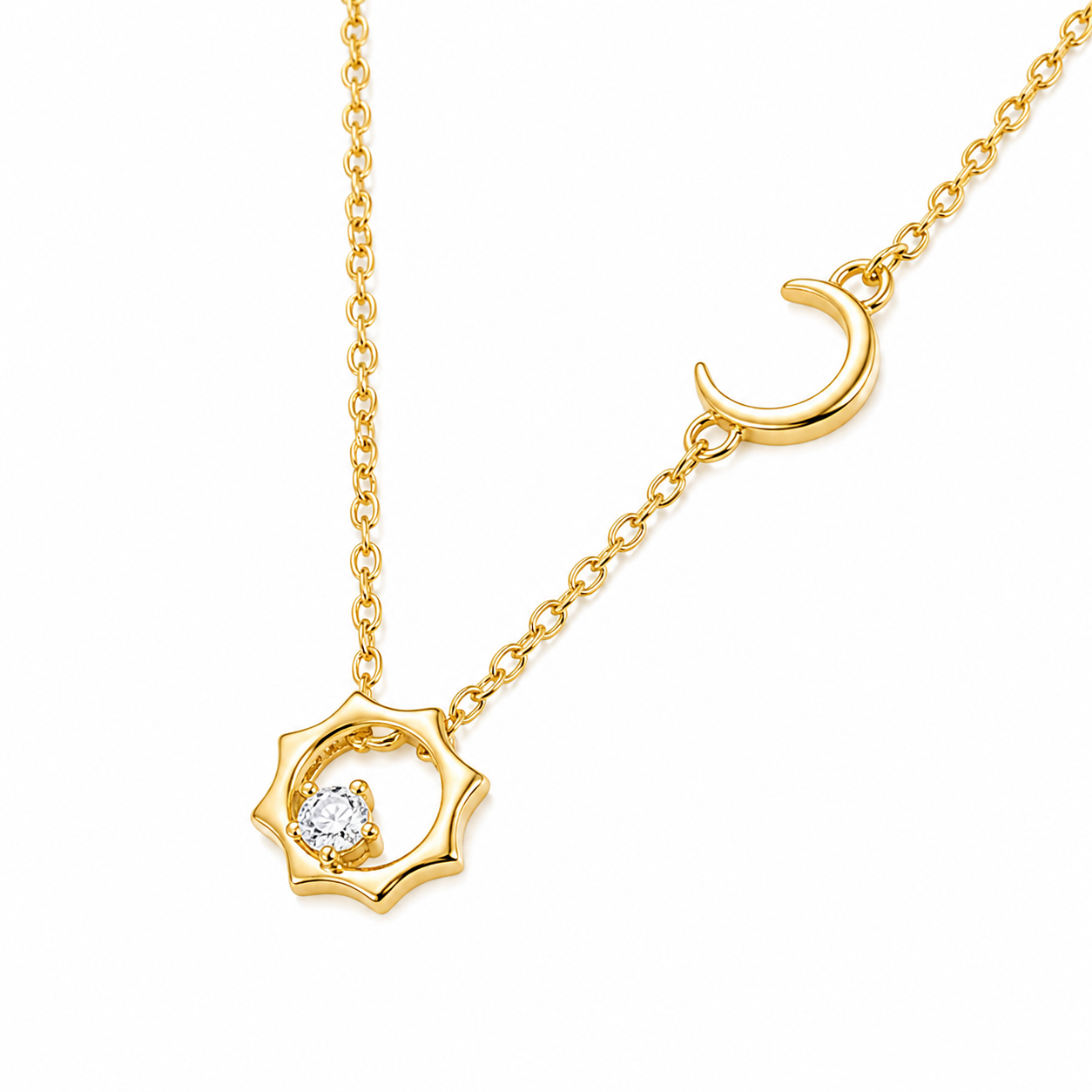 Moon and Star Pendant