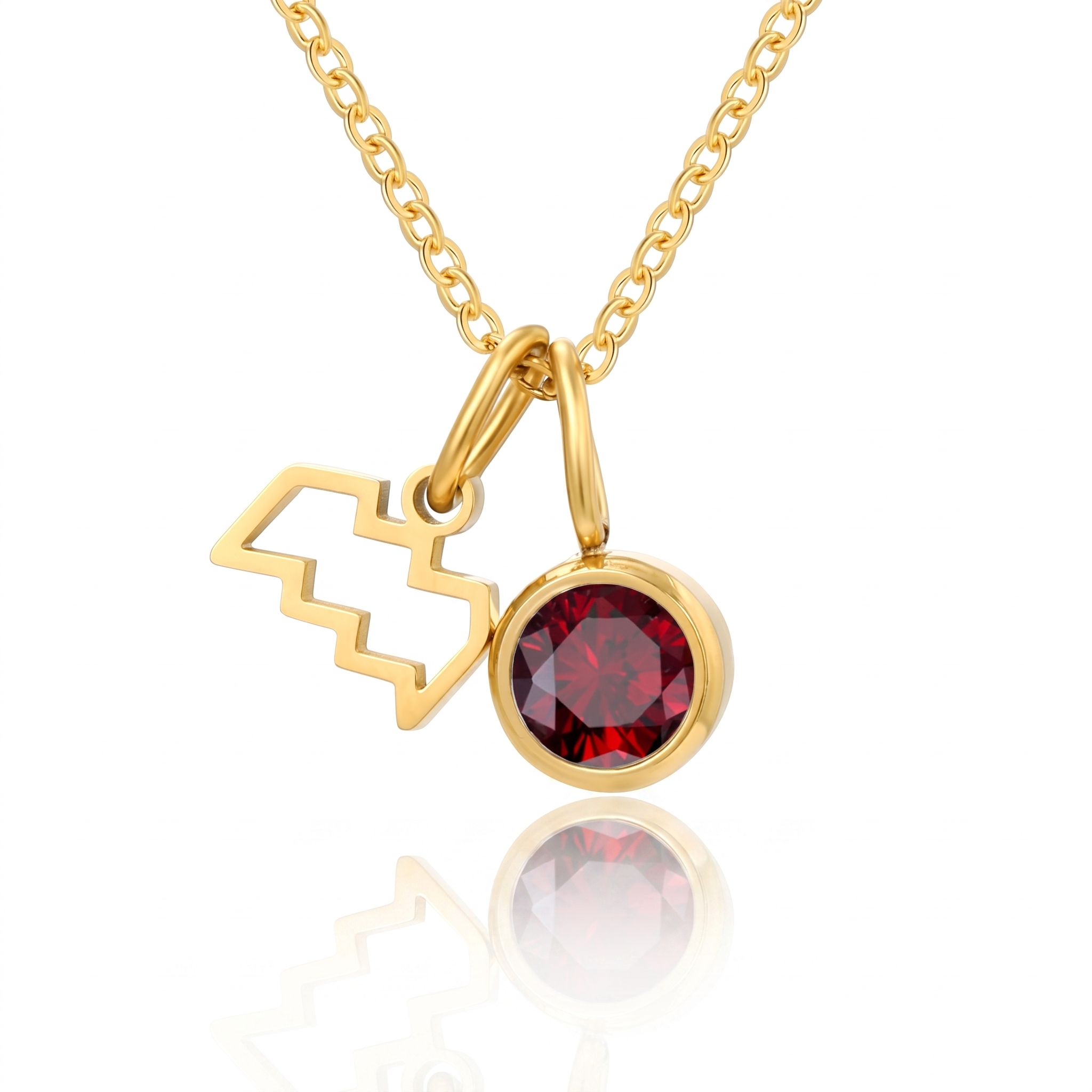Birthstone Zodiac Pendant