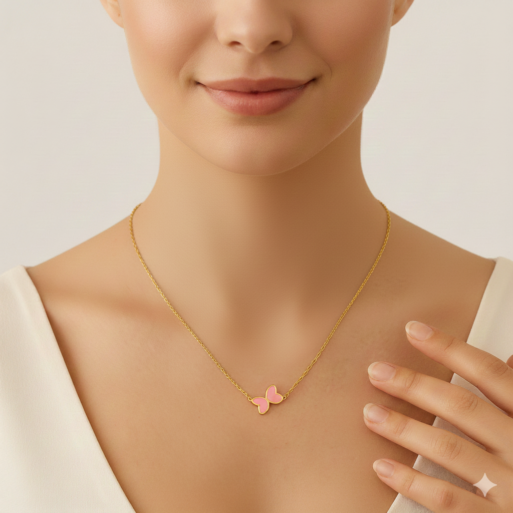 Blush Flutter Necklace