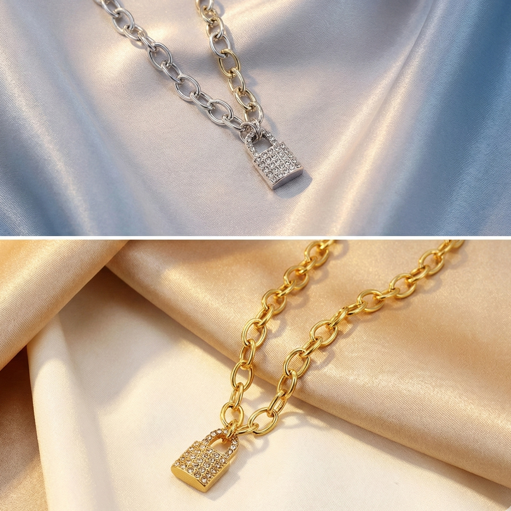 Crystal Lock Necklace