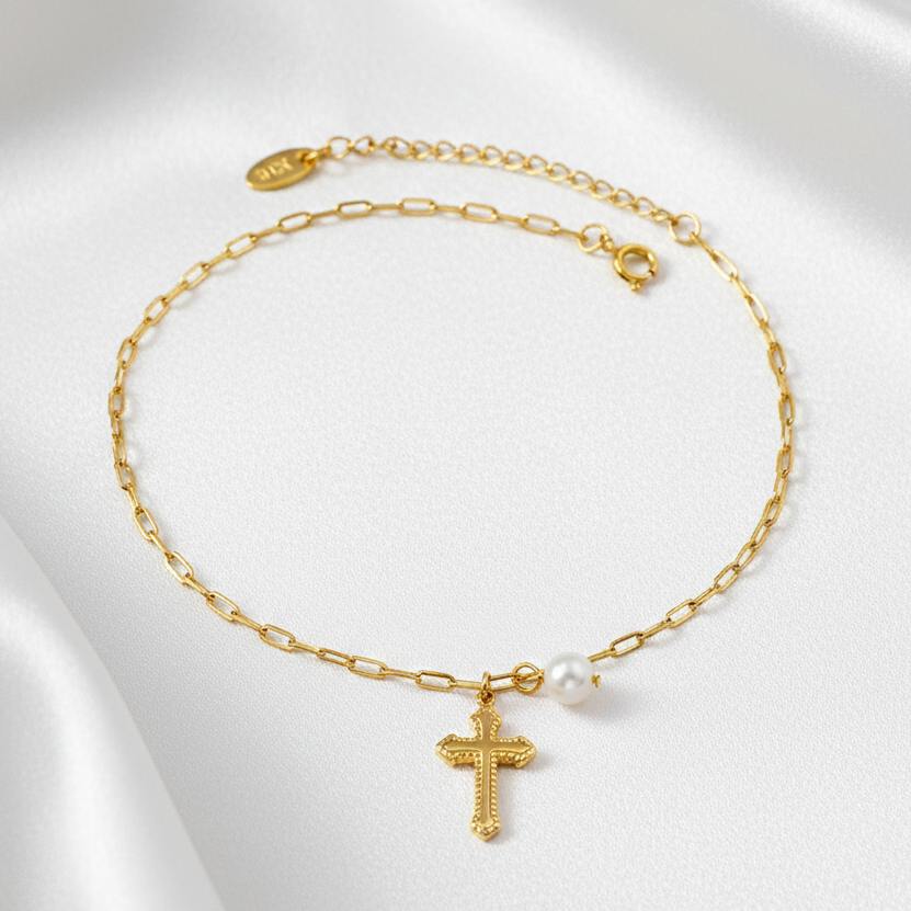 Glory Cross Anklet