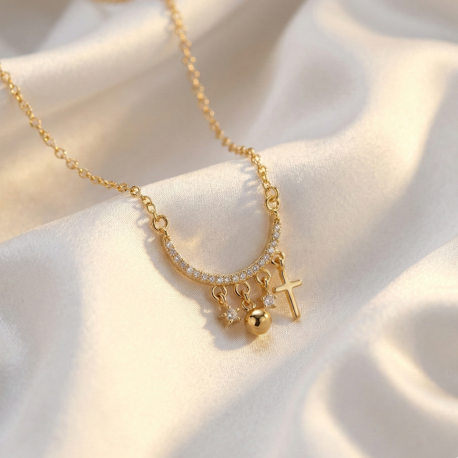 Crescent Charm Necklace