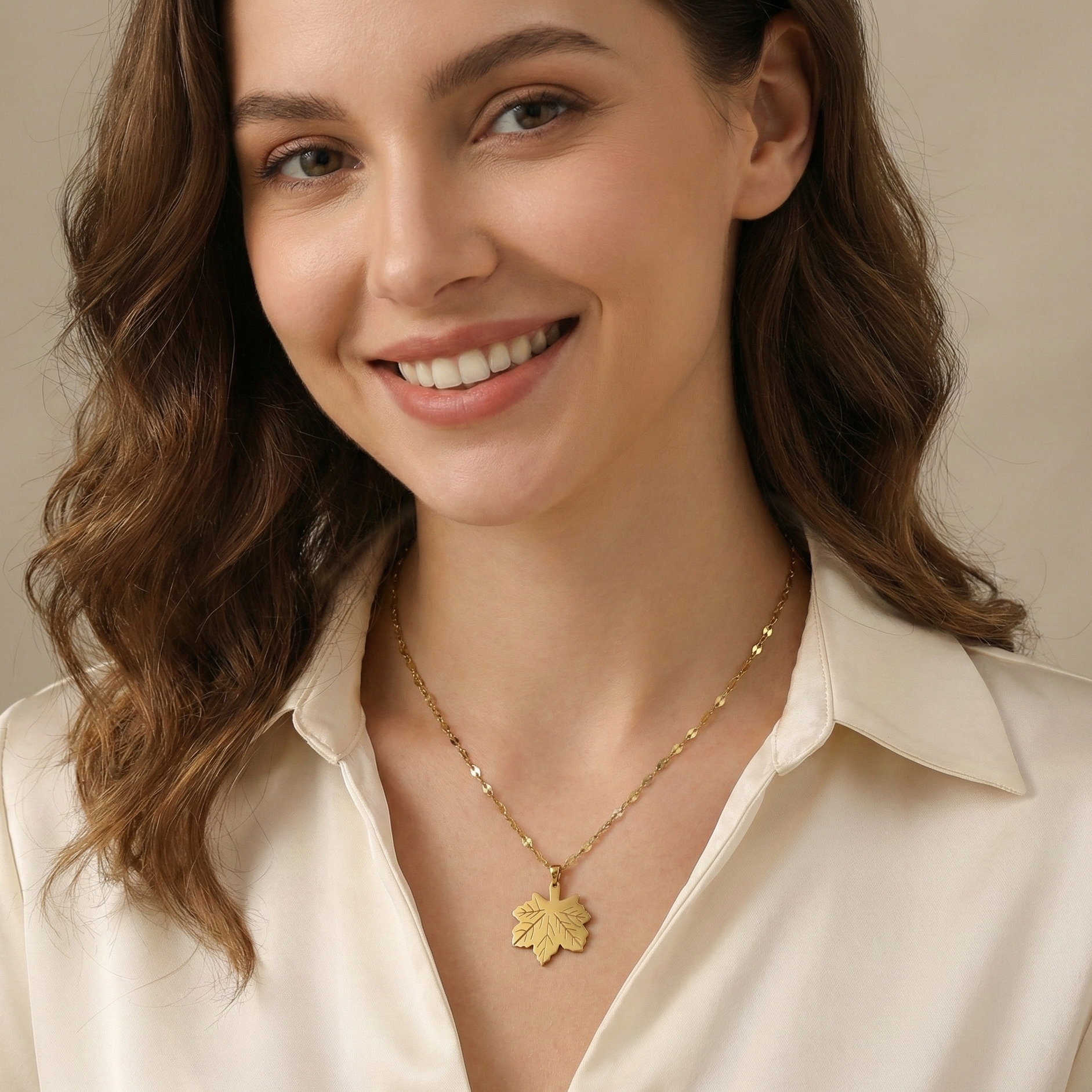 Golden Leaf Necklace