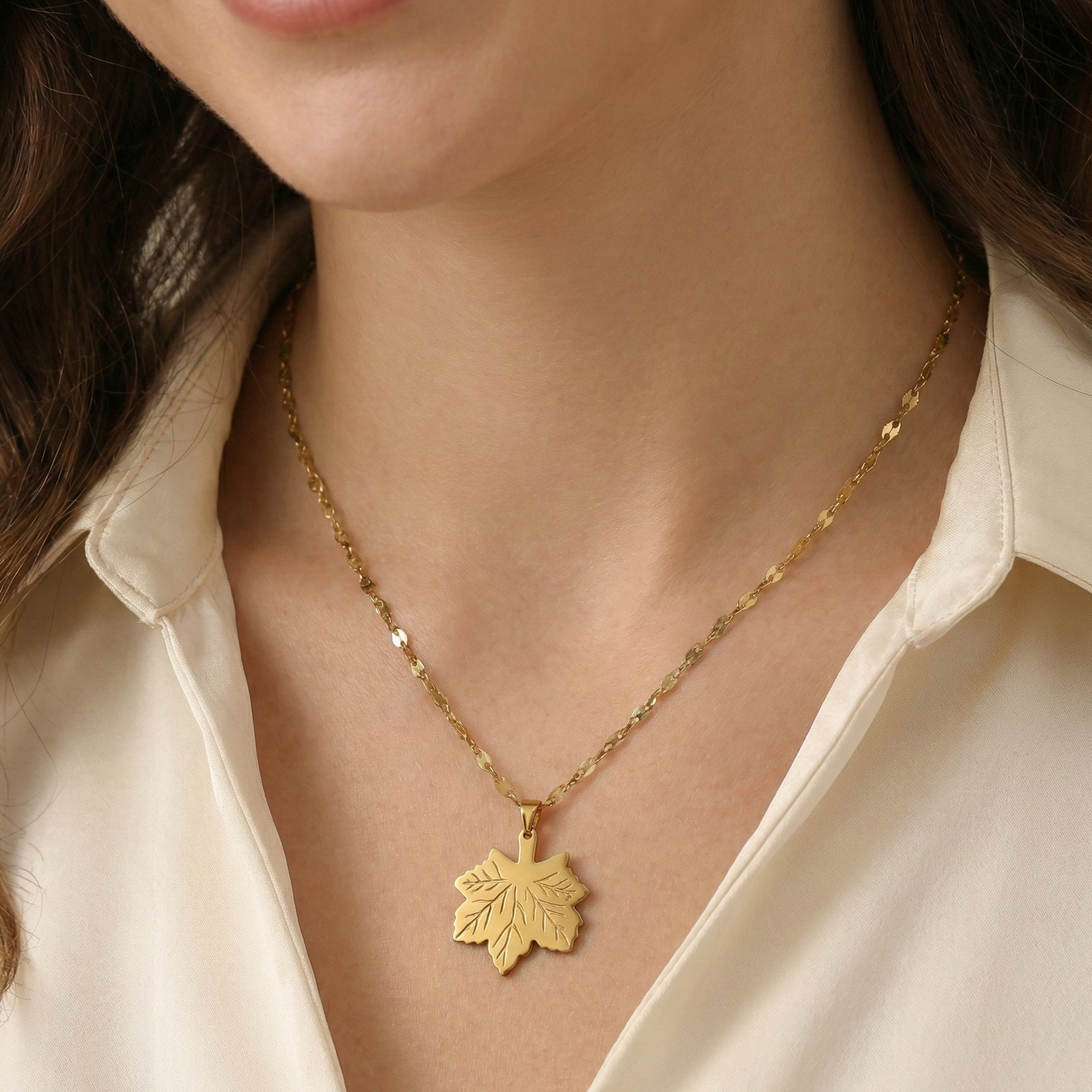 Golden Leaf Necklace