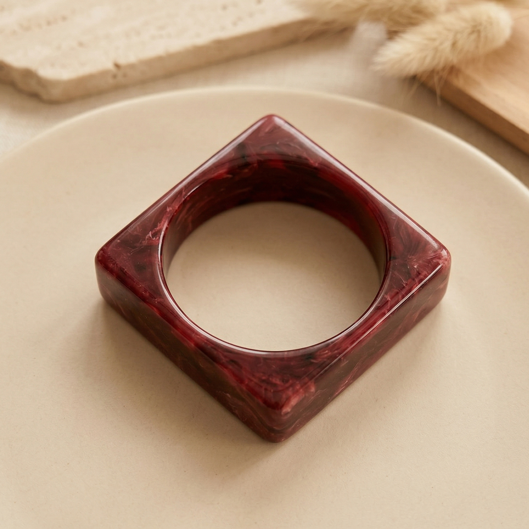 Resin Colorblock Bangle