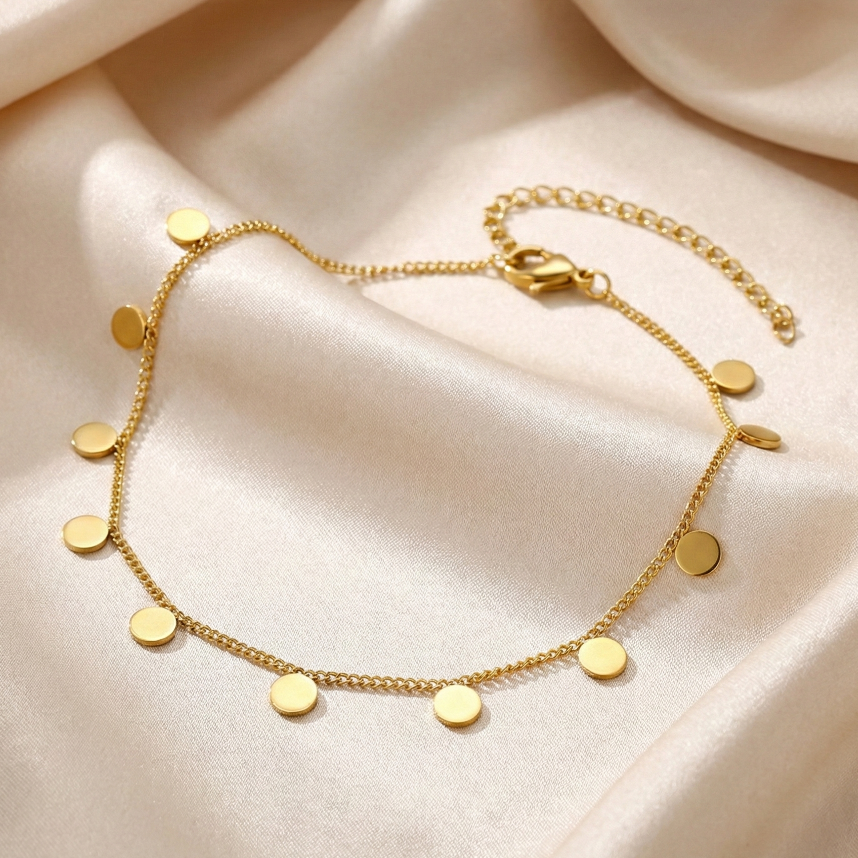 Golden Drops Anklet