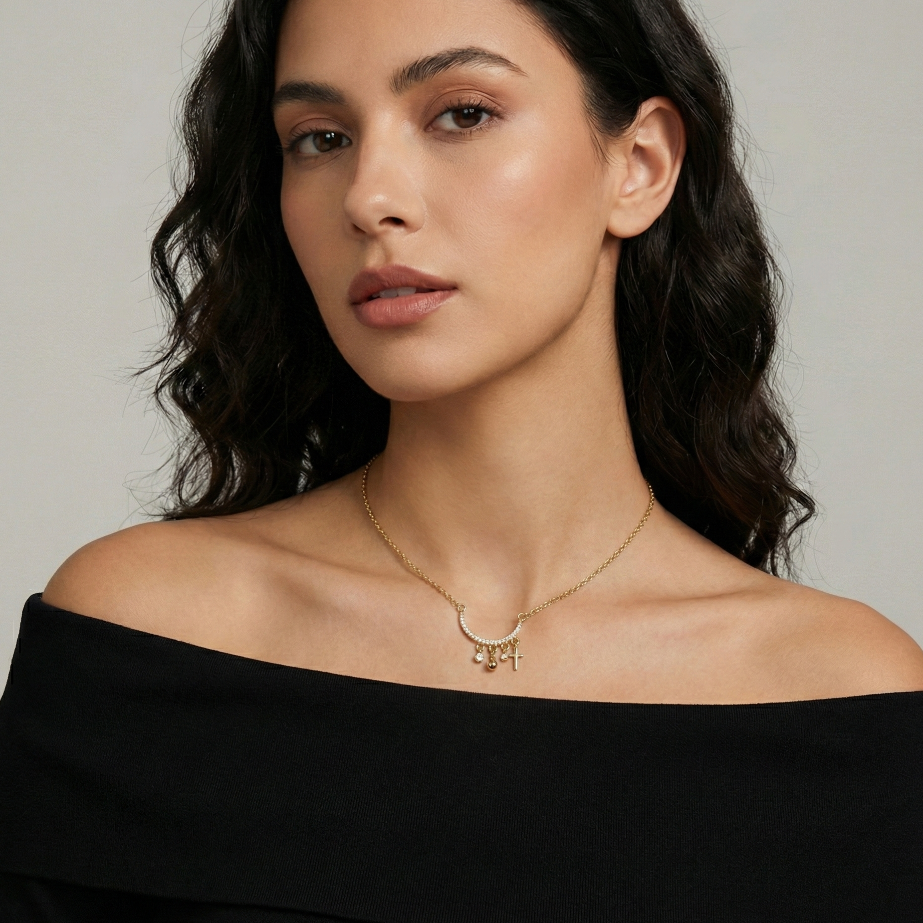 Crescent Charm Necklace