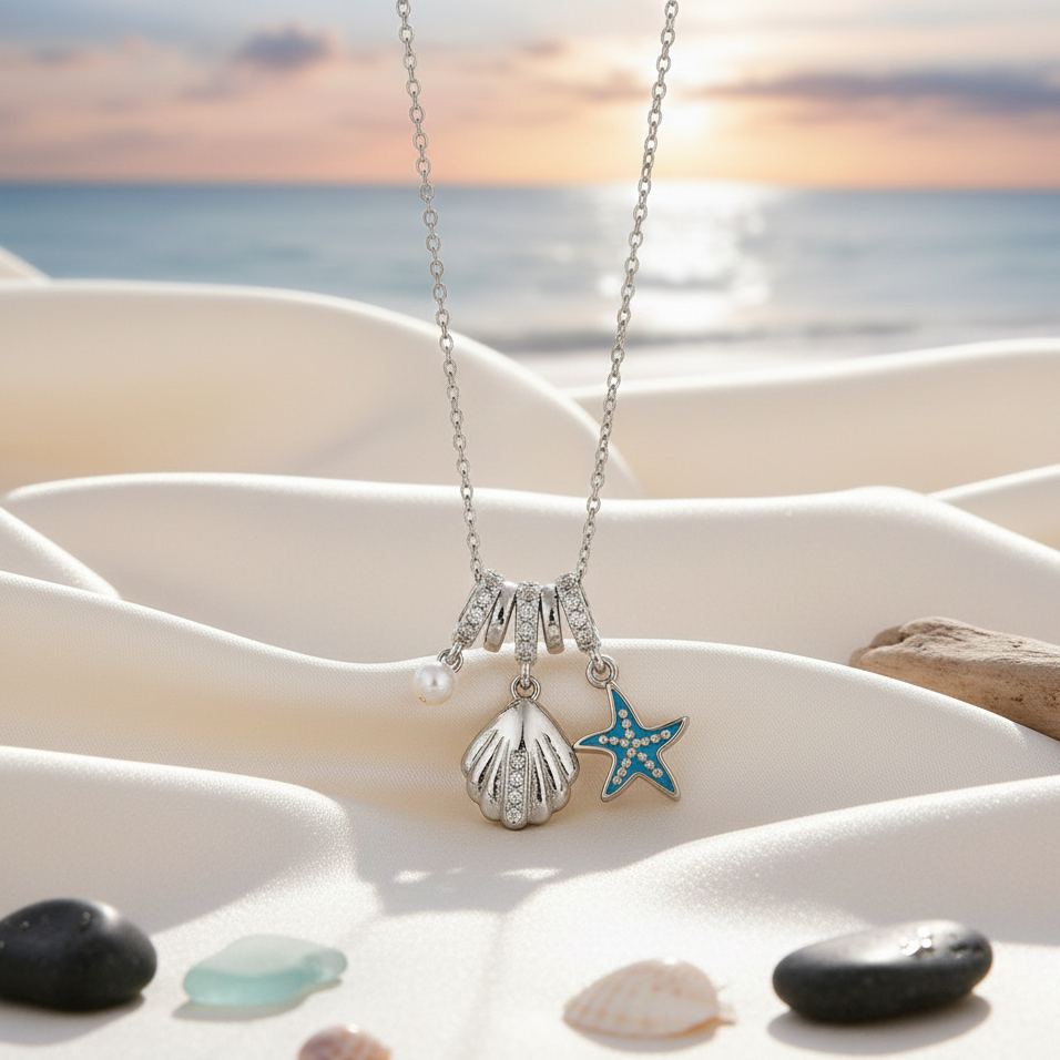 Seashell Star Necklace