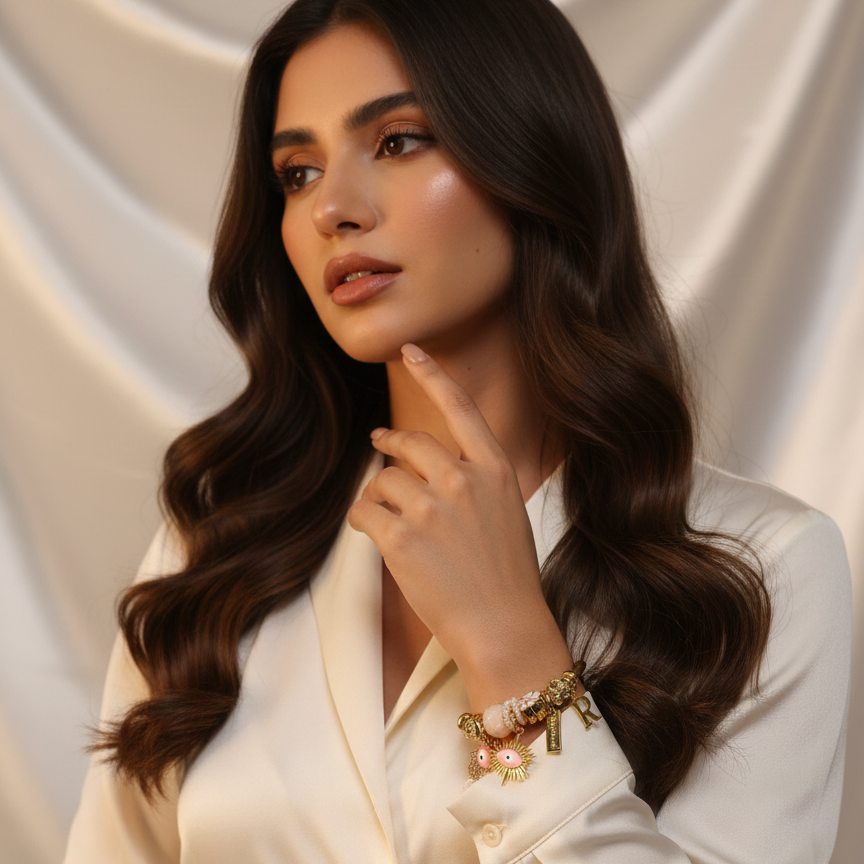 Personalized Boho Evil Eye Bracelet