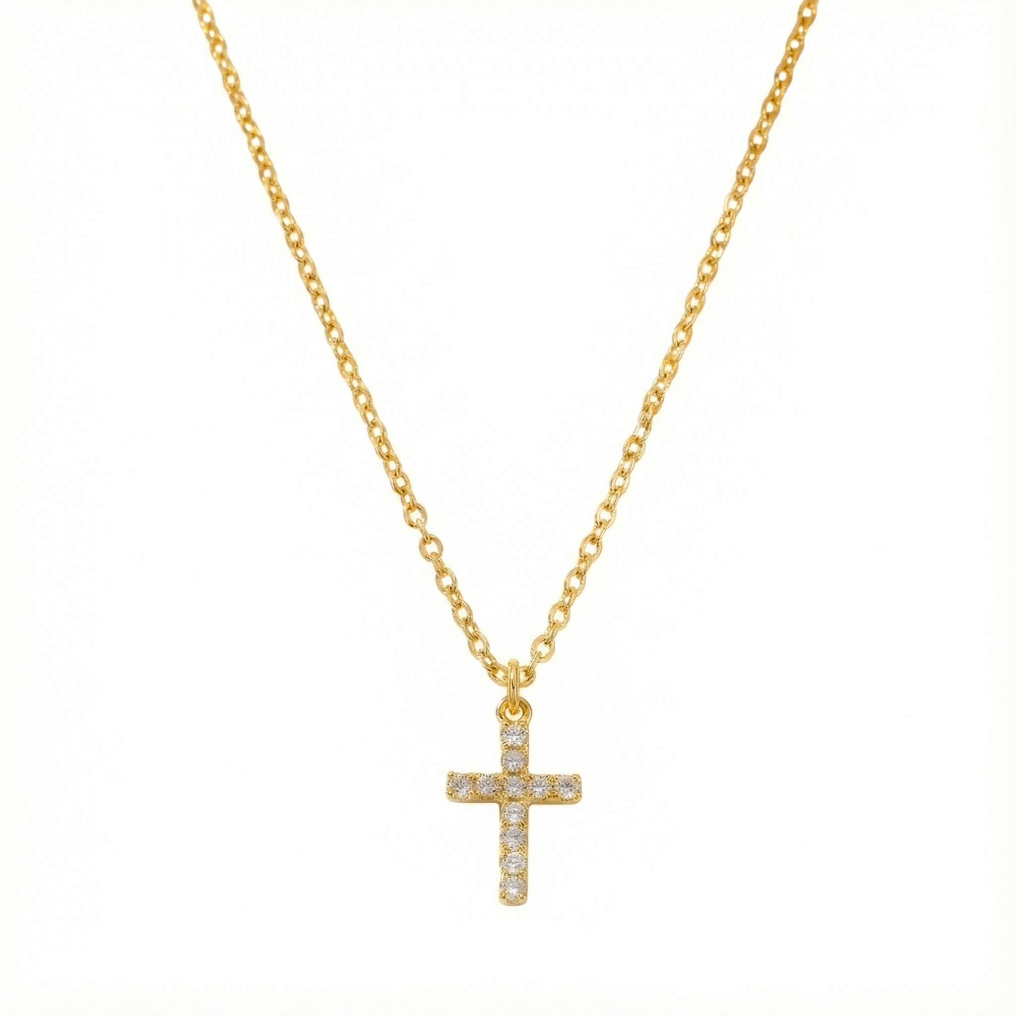 Minimal Cross Pendant