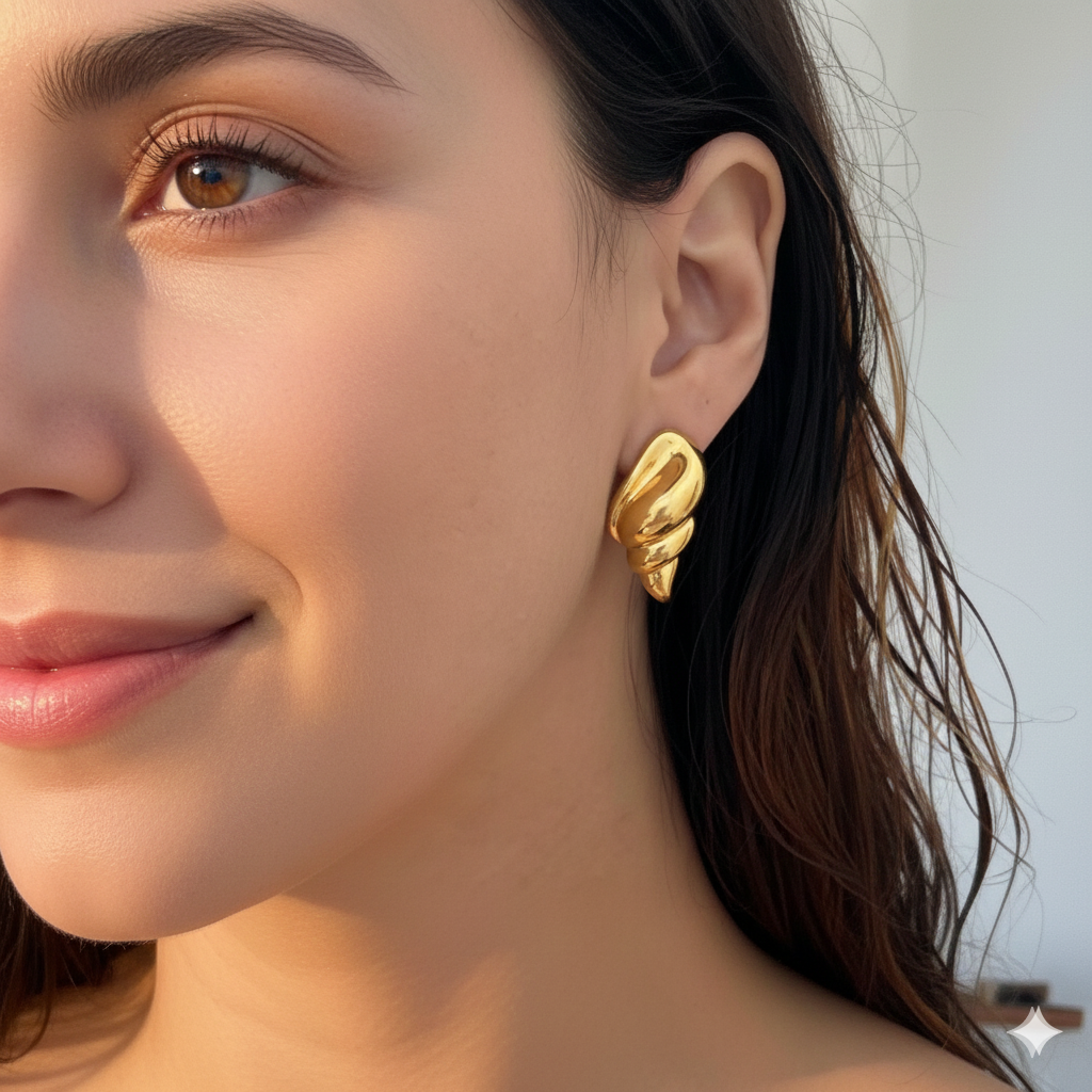 Croissant Curve Studs