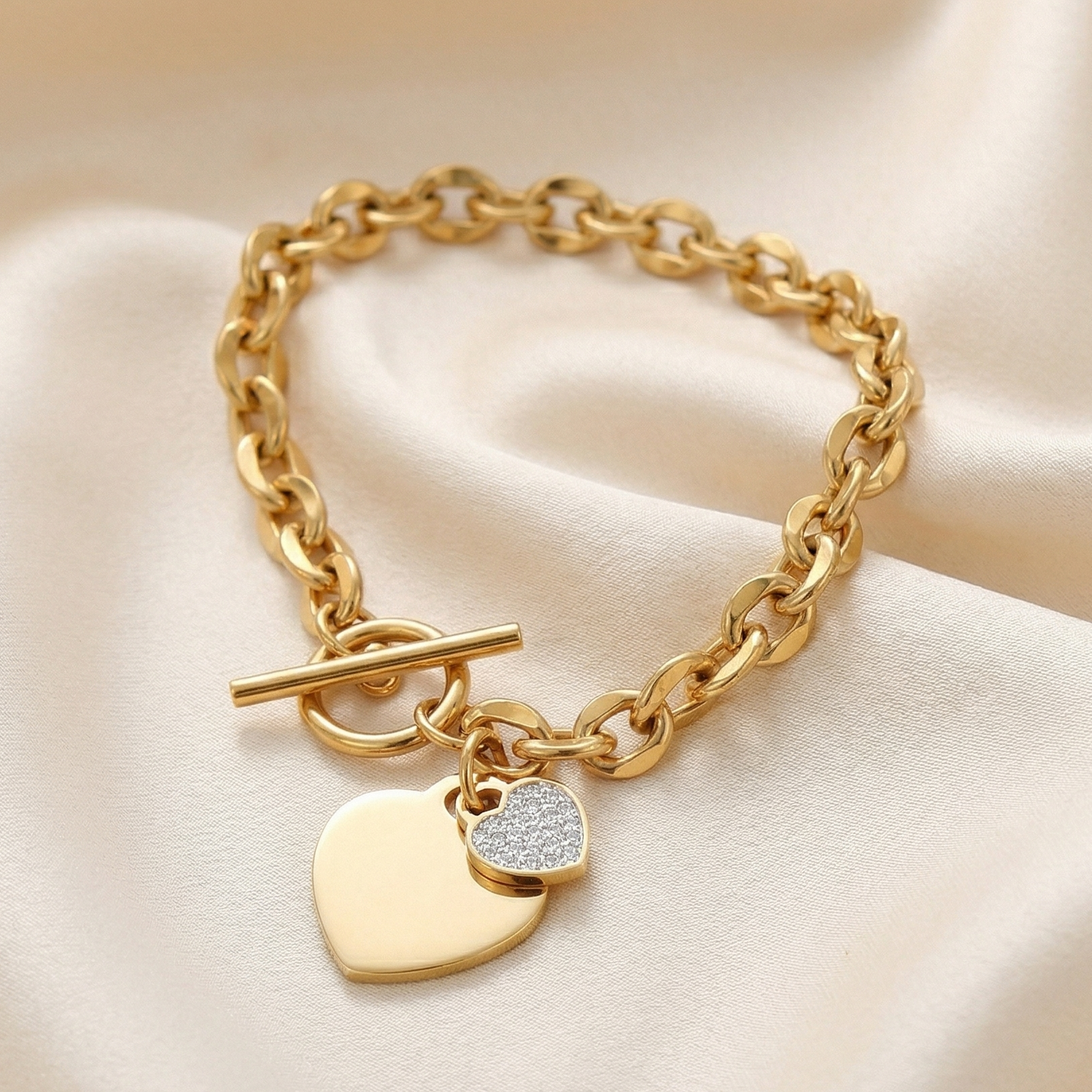 Heartlock Charm Bracelet